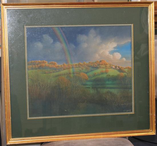 James Lynch (b.1956) Rainbow, 14.5 x 17in.